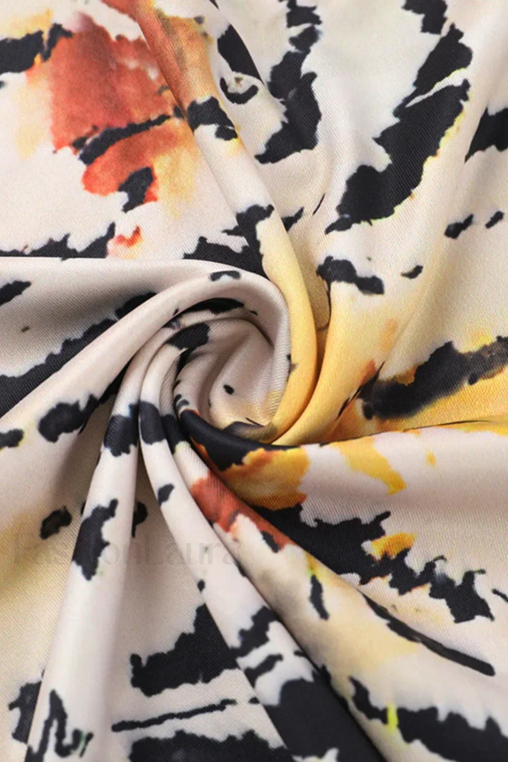 Tiger Pattern Hollow Strappy Sexy Hip Floral Dress - Image 6