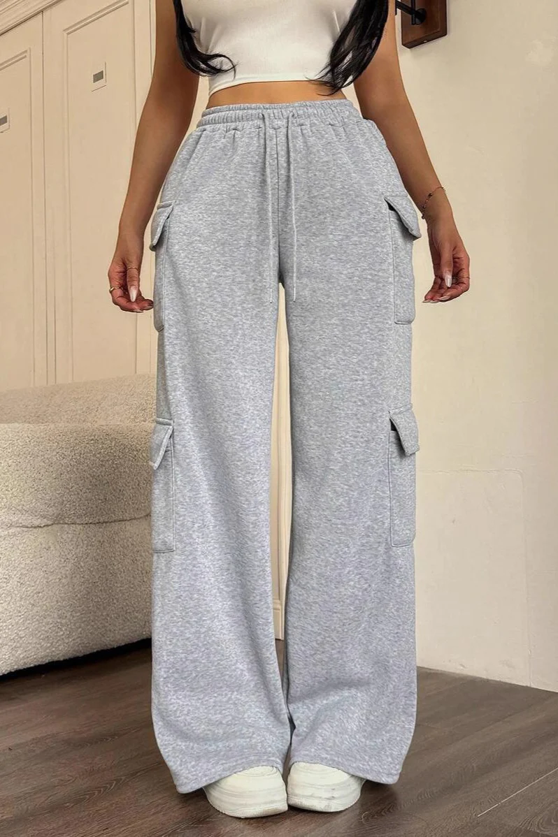 Utility Pocket Slim Fit Knit Pants - Image 3