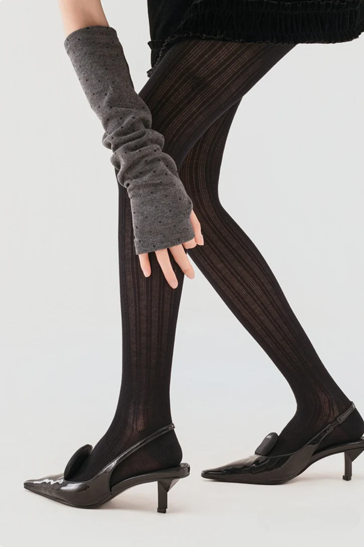 Vertical Stripe Sheer Ballet Tights Slimming Tights - Image 2
