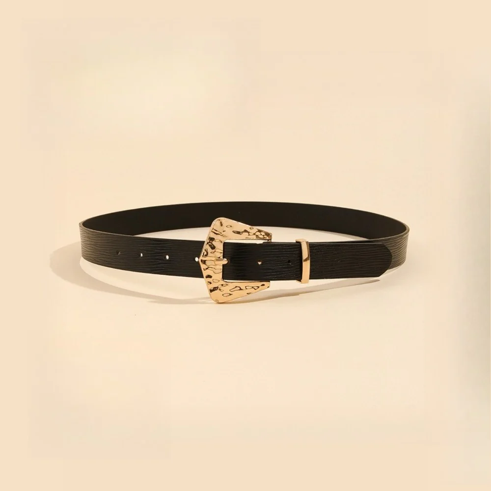 Vintage Animal Print Square Buckle Belt - Image 6