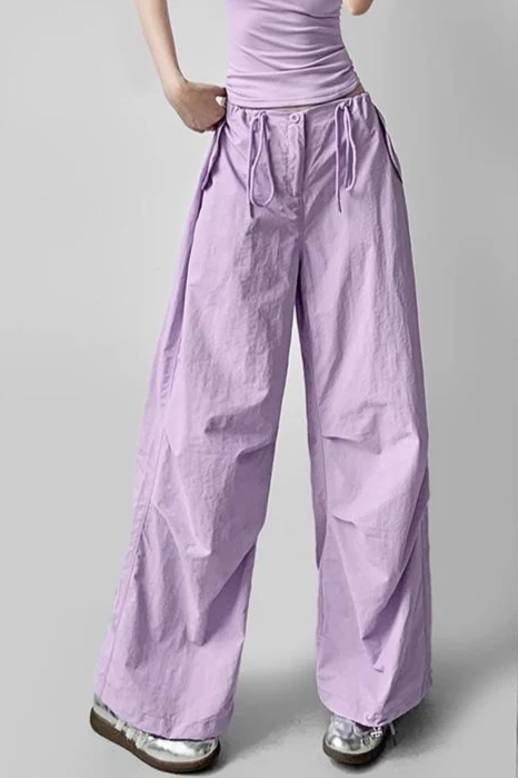 Vintage Cargo Wide Leg Relaxed Pants - Image 13