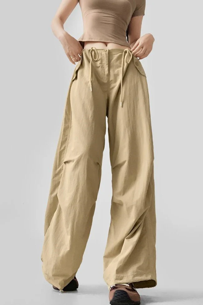 Vintage Cargo Wide Leg Relaxed Pants - Image 2