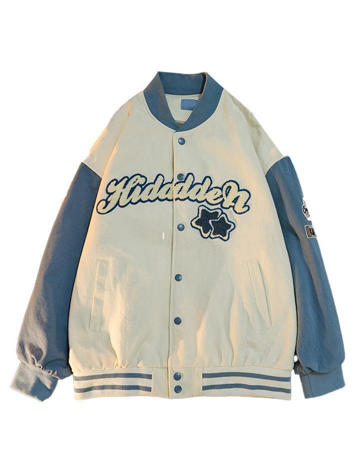 Vintage Embroidery Varsity Jacket - Image 3
