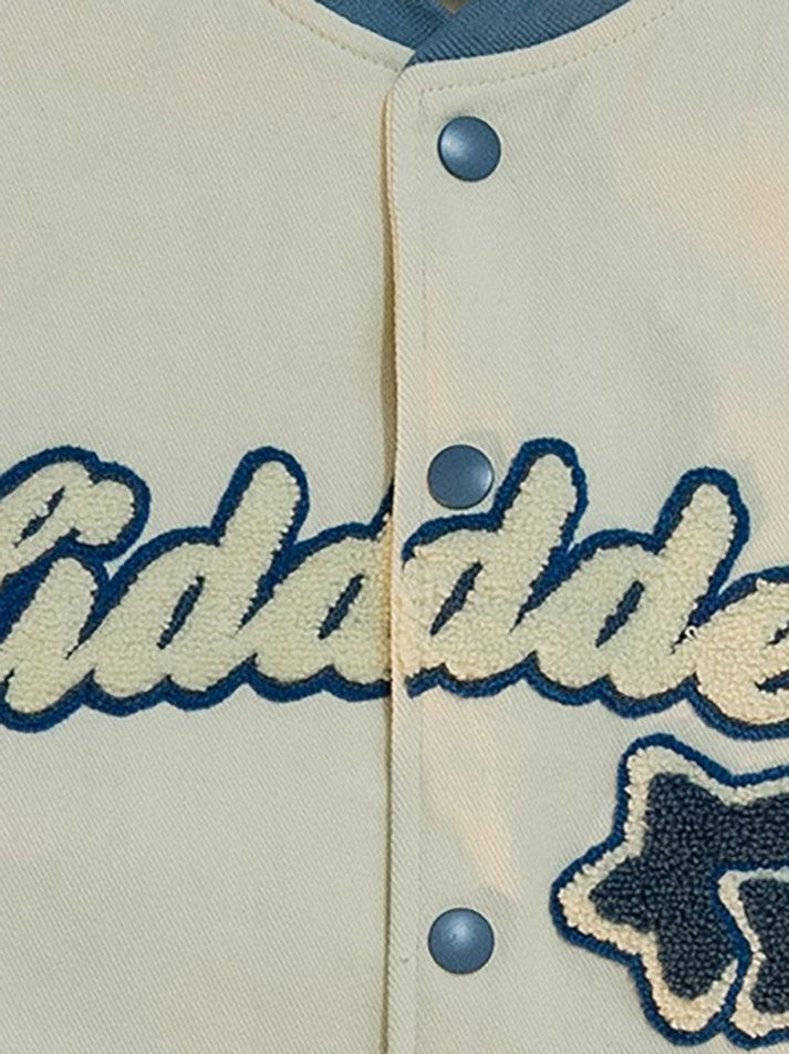 Vintage Embroidery Varsity Jacket - Image 4