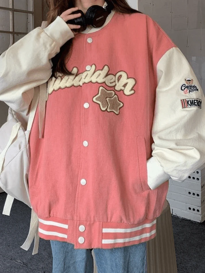 Vintage Embroidery Varsity Jacket - Image 8