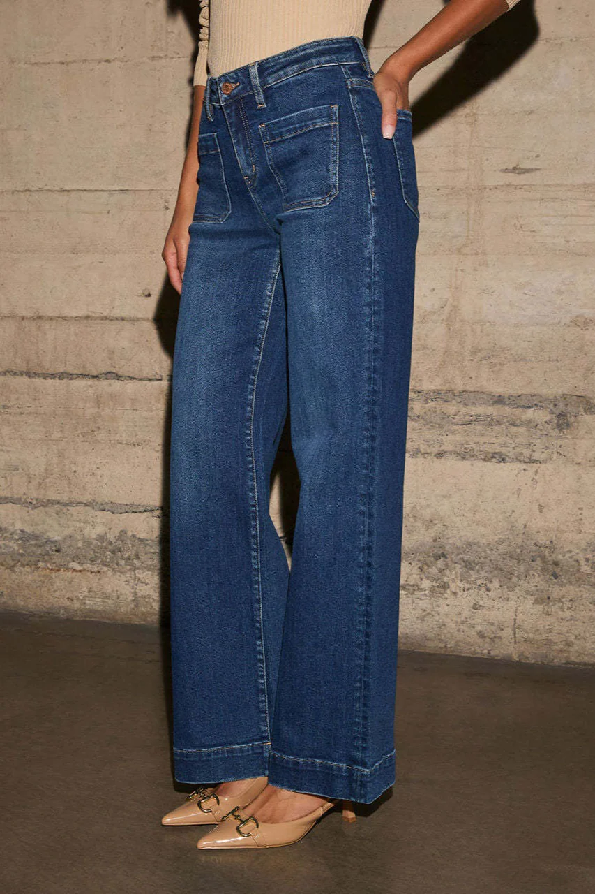 Vintage High Rise Relaxed Wide Leg Jeans - Image 3