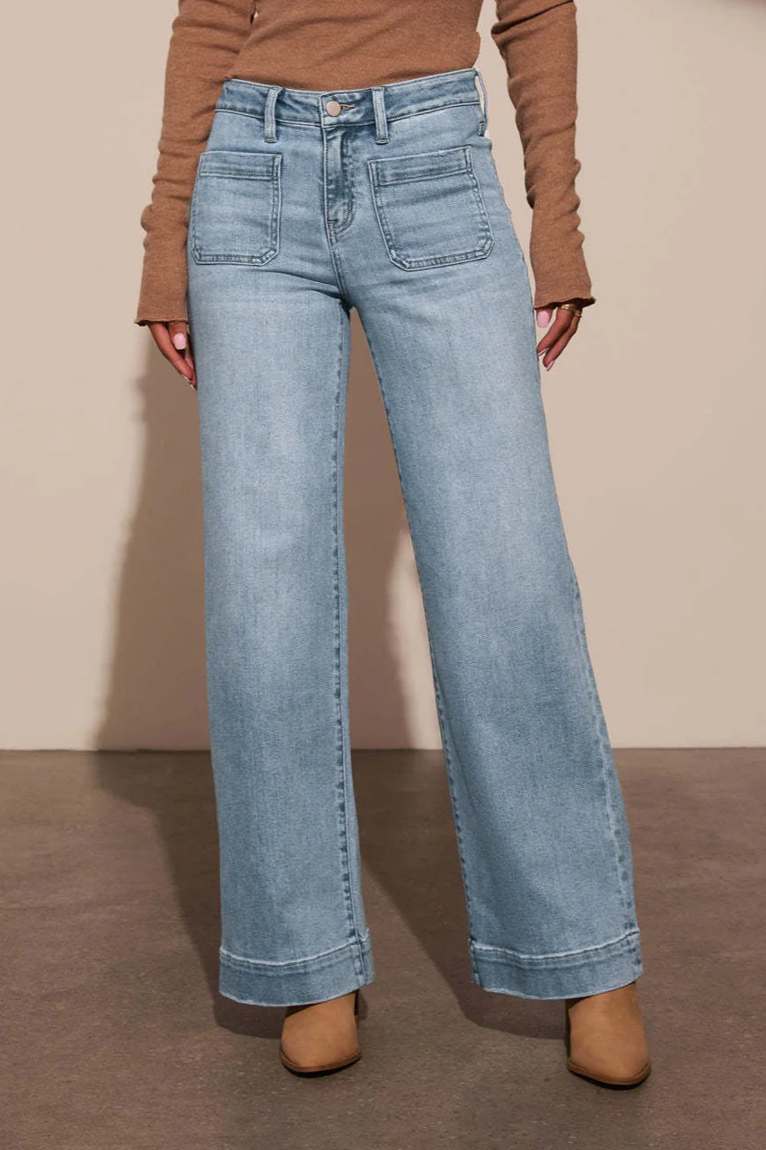 Vintage High Rise Relaxed Wide Leg Jeans - Image 8