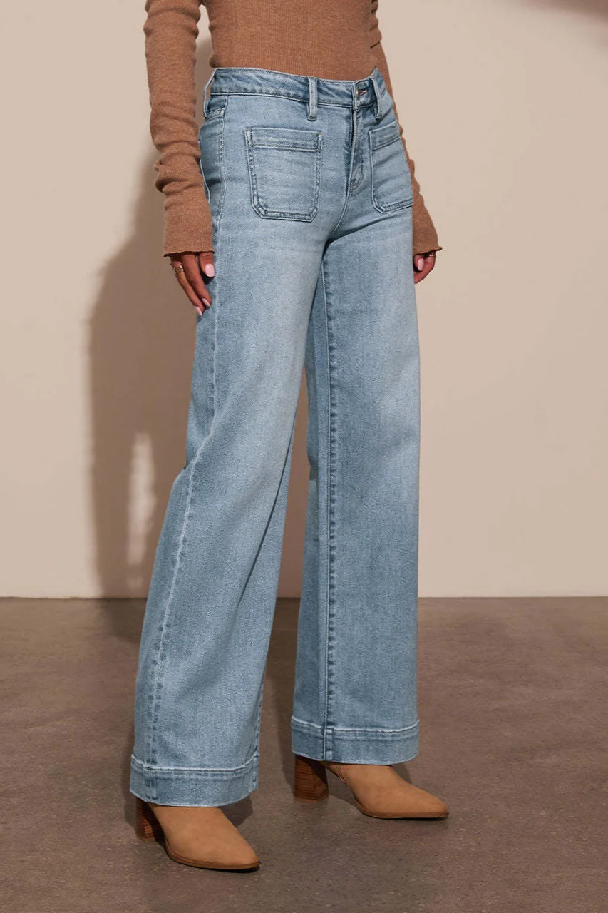 Vintage High Rise Relaxed Wide Leg Jeans - Image 9