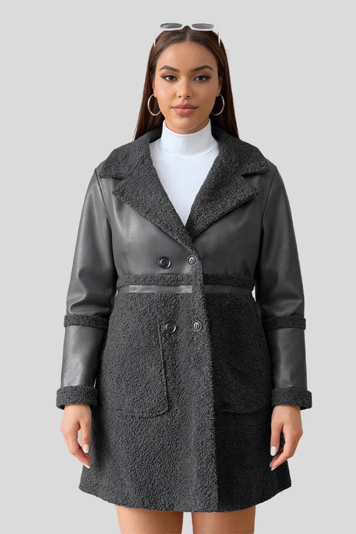 Vintage Plush Lined Reversible Overcoat - Image 2