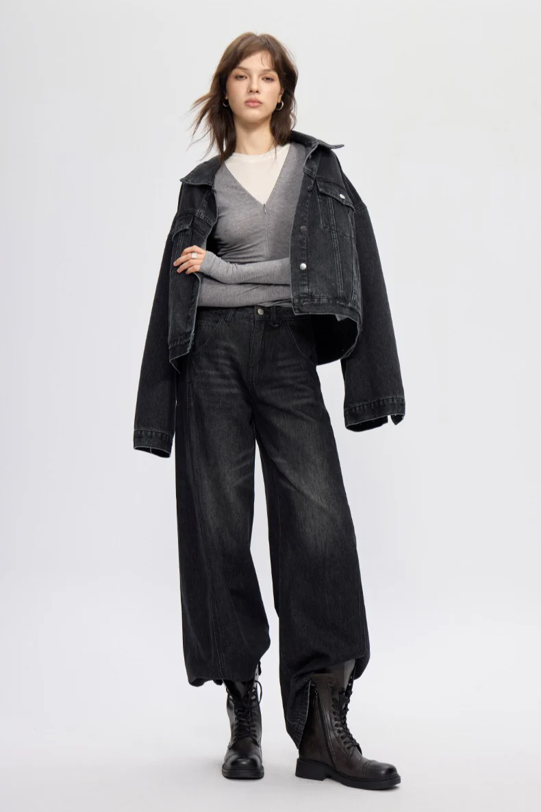 Vintage Relaxed Banana Fit Long Jeans - Image 2
