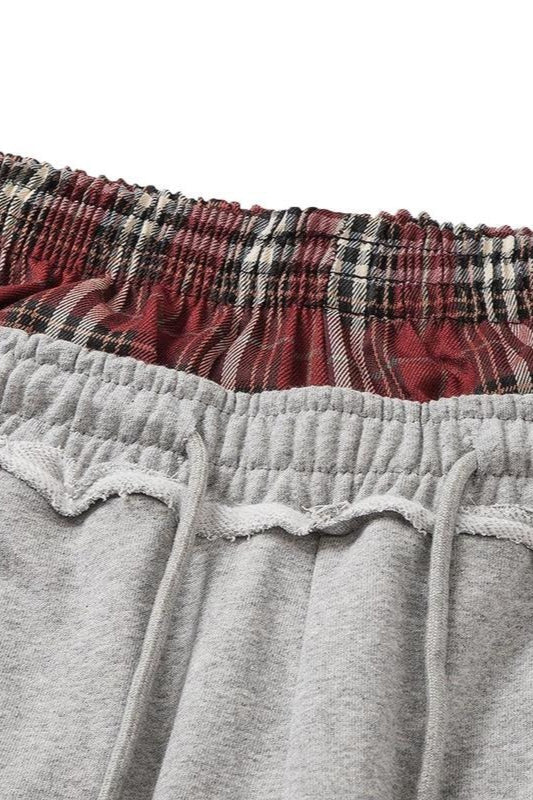 Vintage Stripe Embroidery Relaxed Double Waist Pants - Image 7