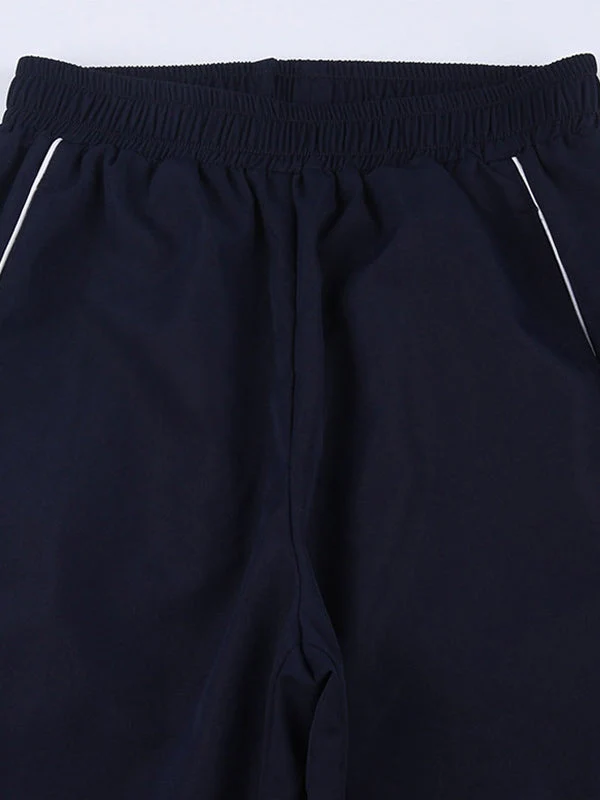 Vintage Striped Piping Baggy Sweatpants - Image 4