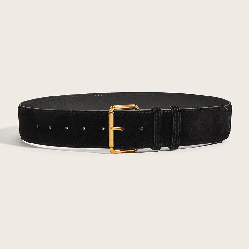 Vintage Suede Wide Waist Belt - Image 10