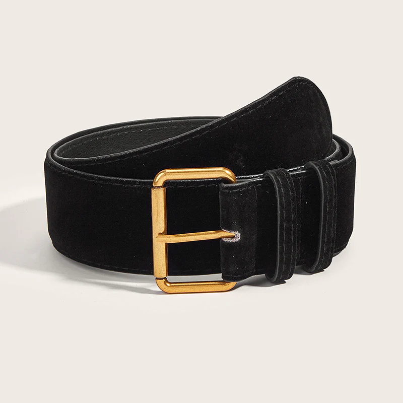 Vintage Suede Wide Waist Belt - Image 11