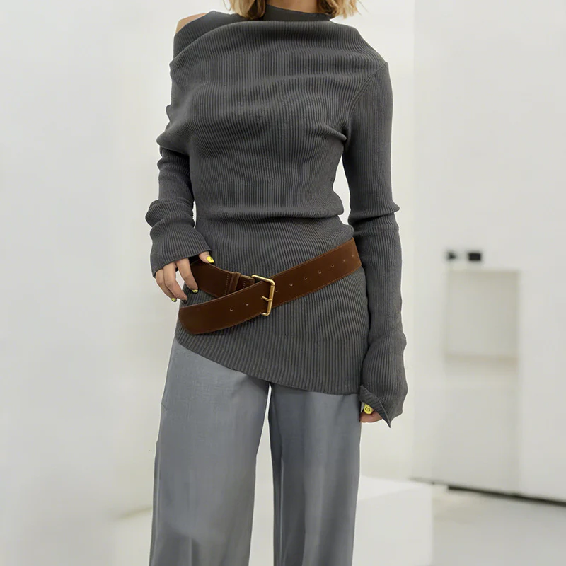 Vintage Suede Wide Waist Belt - Image 3