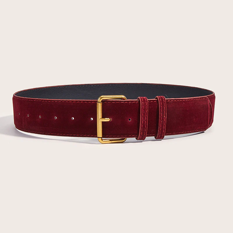 Vintage Suede Wide Waist Belt - Image 7
