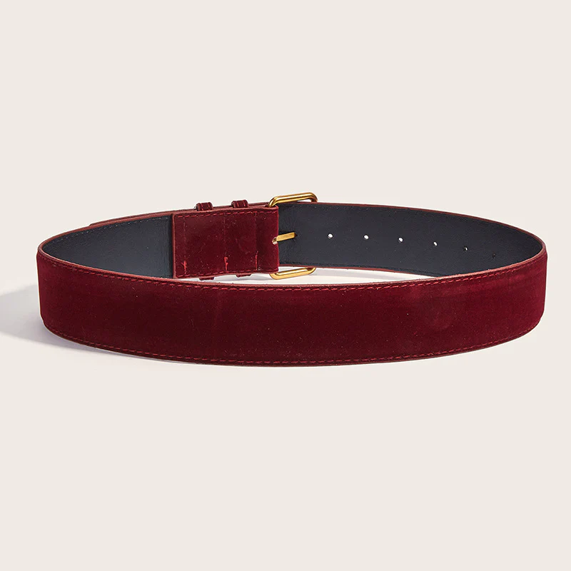 Vintage Suede Wide Waist Belt - Image 8