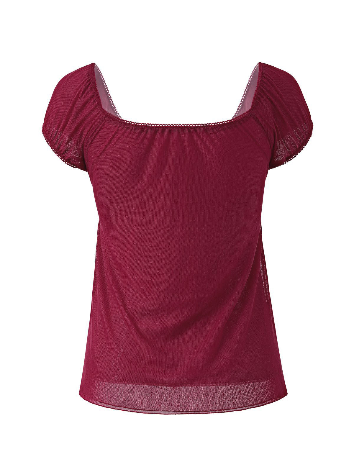 Vintage Tie Front Lace Trim Blouse - Image 4