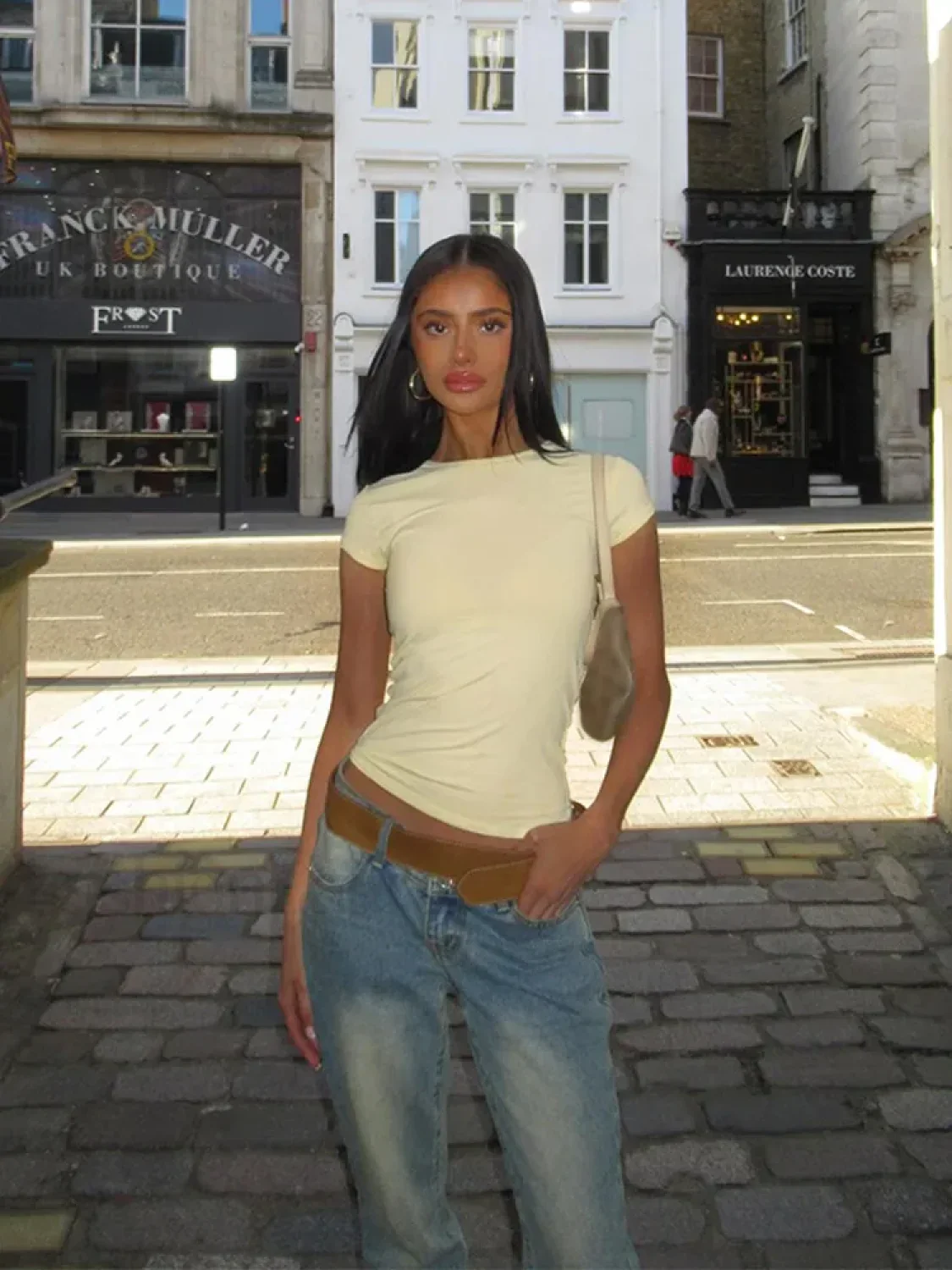 Waist Cinching Bodycon Commuting T-Shirt - Image 10