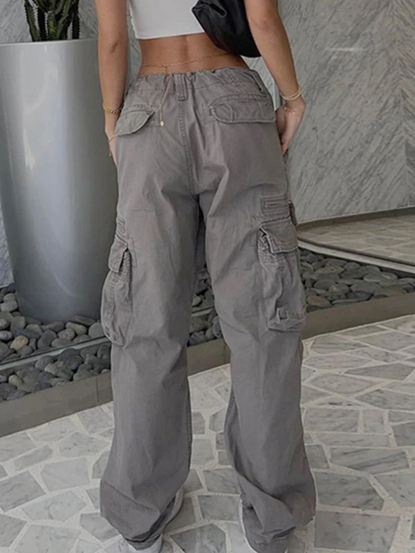 Washed Vintage Baggy Cargo Jeans - Image 2