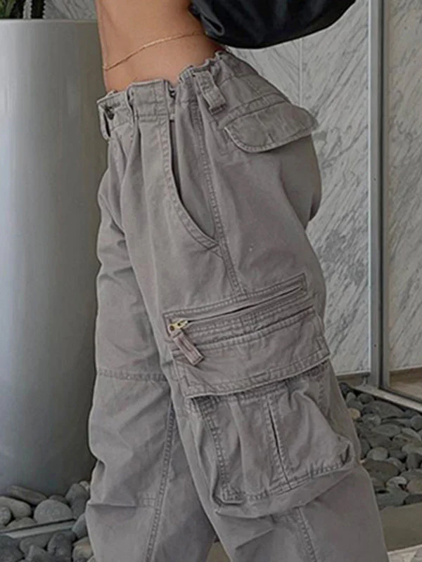 Washed Vintage Baggy Cargo Jeans - Image 4