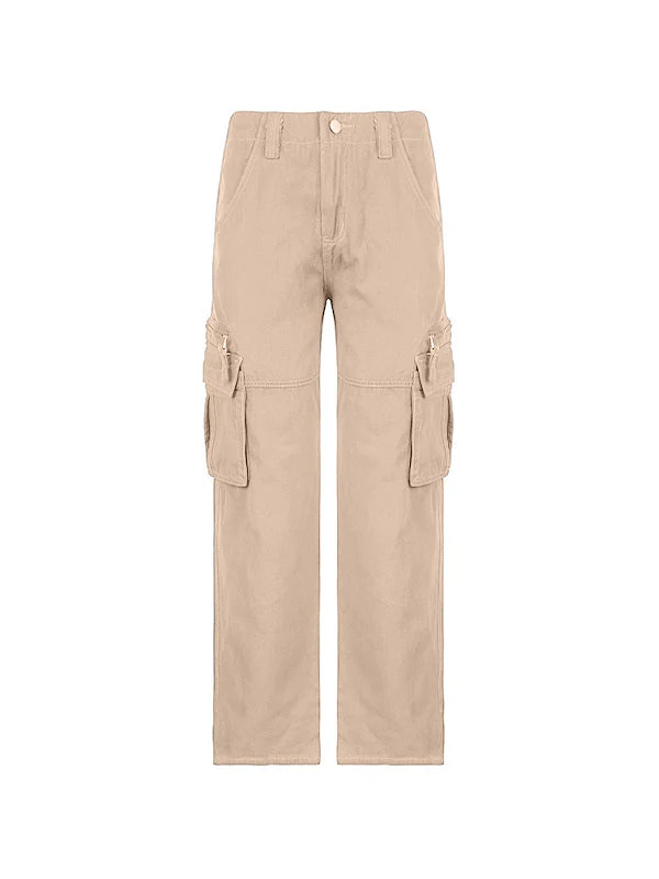 Washed Vintage Baggy Cargo Jeans - Image 9