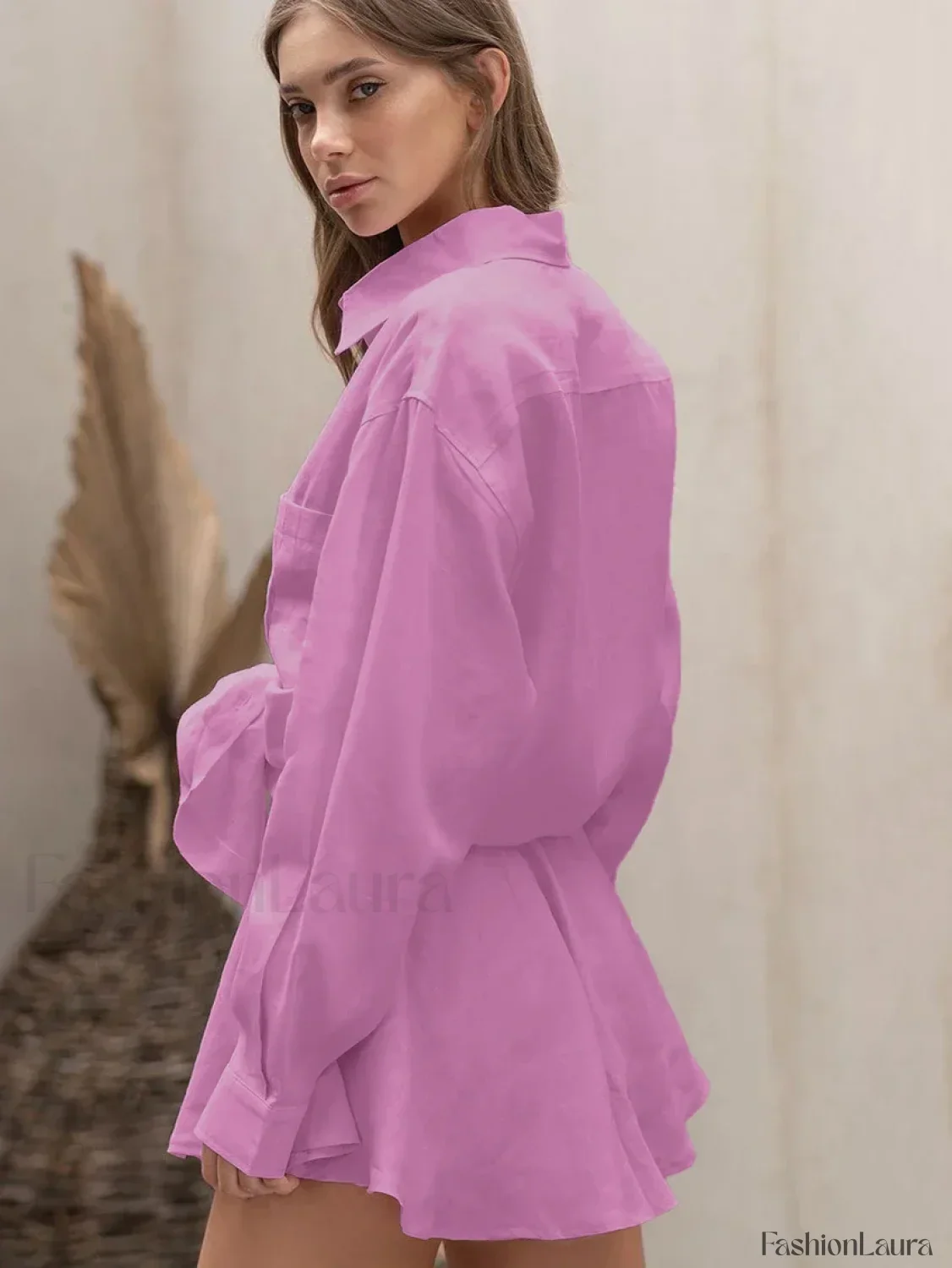 Winter Long Sleeve Shorts Two Piece Set - Image 11